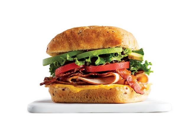 Order TURKEY AVOCADO CLUB food online from Cafe Zupas store, Maple Grove on bringmethat.com