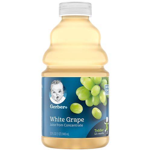 Order Gerber Juice White Grape - 32.0 fl oz food online from Walgreens store, Daly City on bringmethat.com