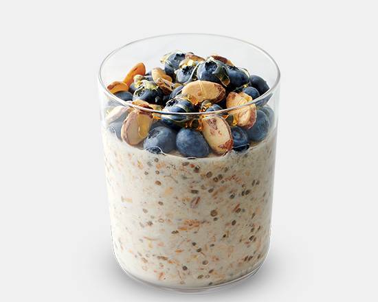 Order Blueberry Almond Overnight Oats food online from Caribou Coffee store, Cedar Rapids on bringmethat.com