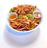 Order Mediterranean Salad-Fatoosh food online from Crave Cafe store, West Hills on bringmethat.com