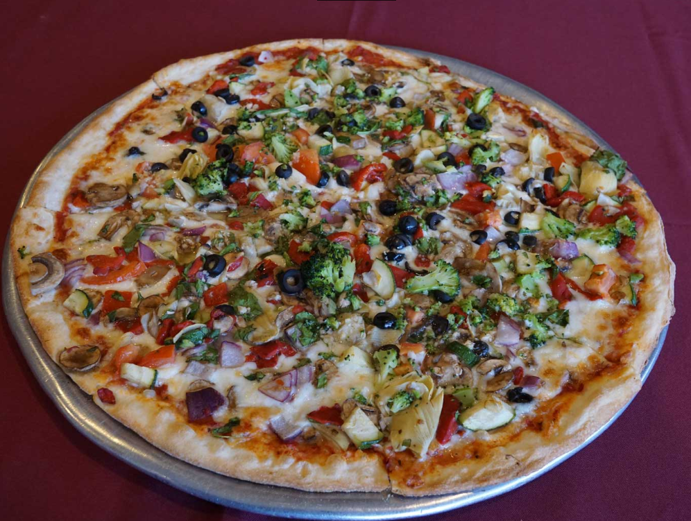 Order 8. Veggie Pizza food online from Via Roma store, Toms River on bringmethat.com