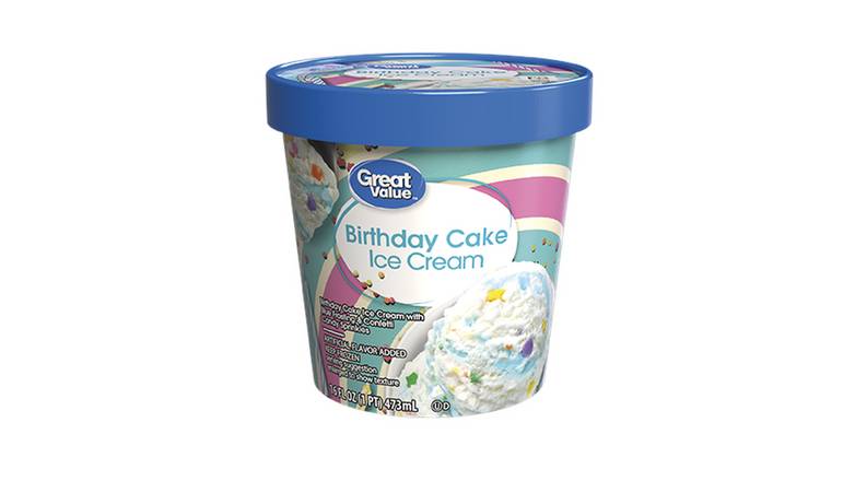 Order Great Value Ice Cream, Birthday Cake food online from Red Roof Market store, Lafollette on bringmethat.com