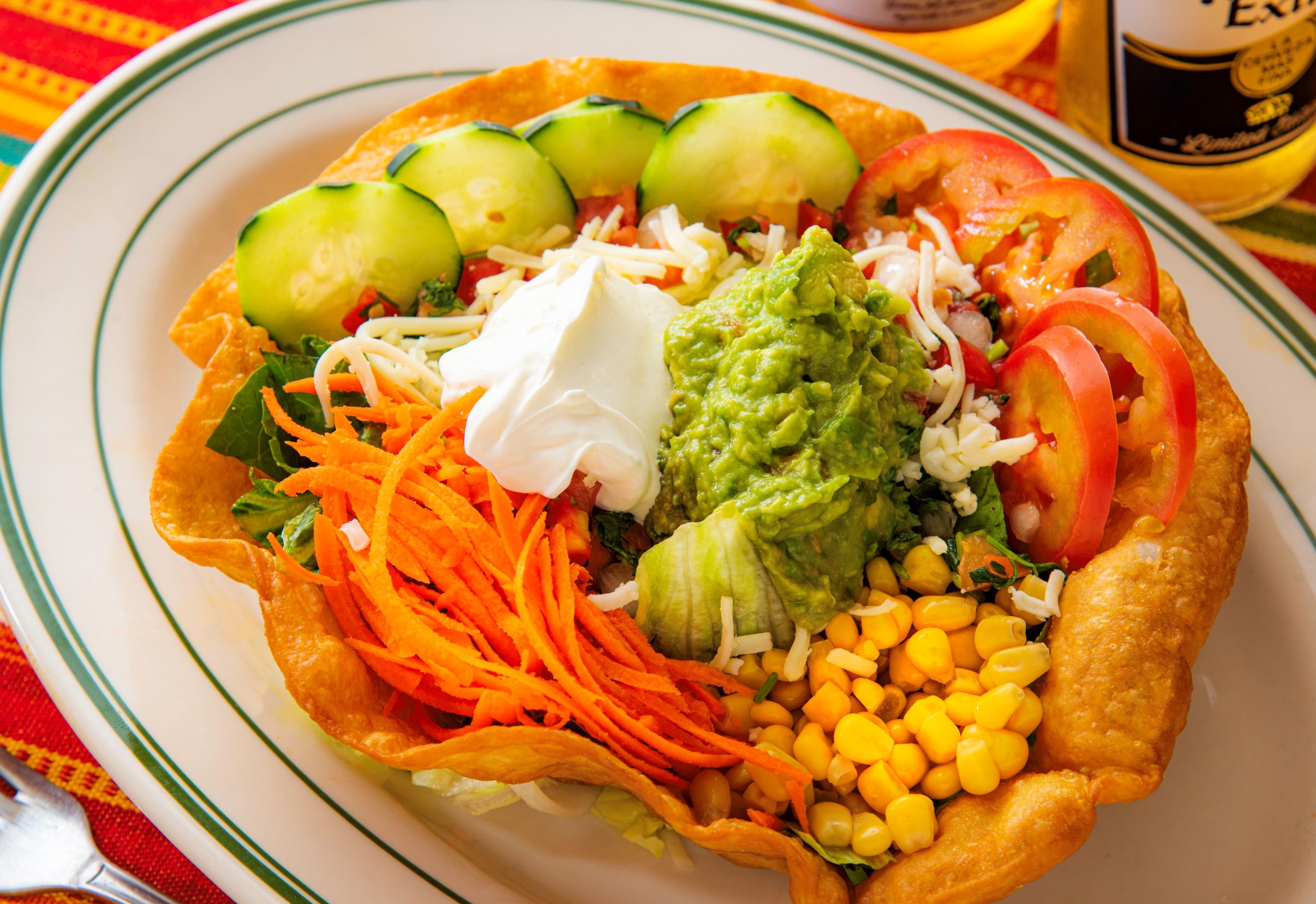 Order Taco Salad food online from Los Tres Chiles store, Santa Rosa on bringmethat.com