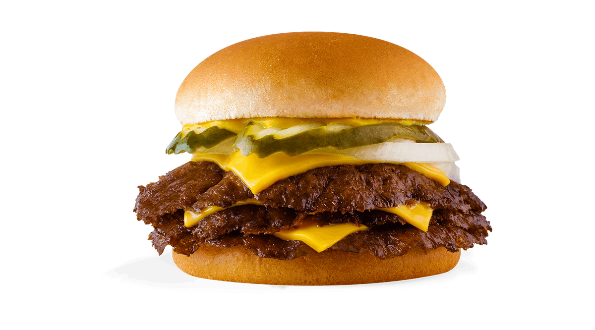 Order Triple Steakburger with Cheese food online from Freddy's Frozen Custard & Steakburgers store, Omaha on bringmethat.com