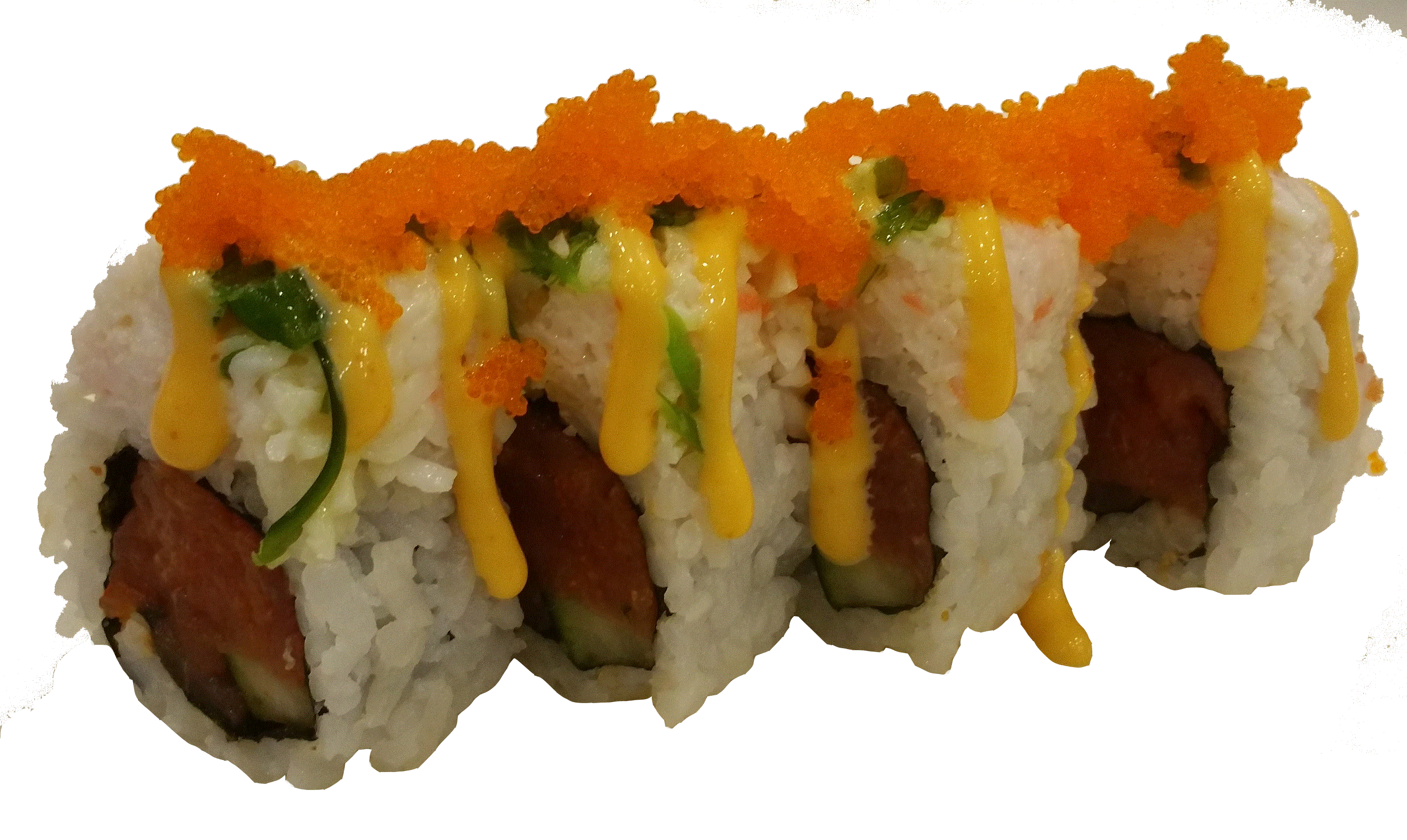 Order Tsunami Roll ( 4 pc ) food online from Oishii Sushi store, Springfield on bringmethat.com