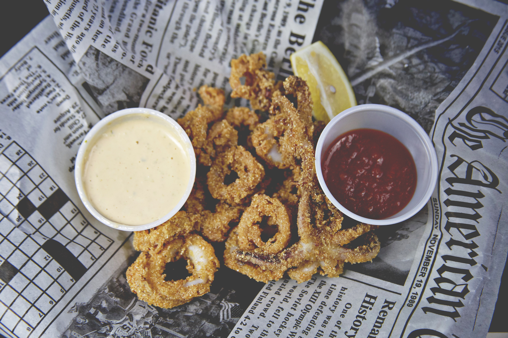 Order Fried Calamari food online from Rex's Seafood And Market store, Dallas on bringmethat.com