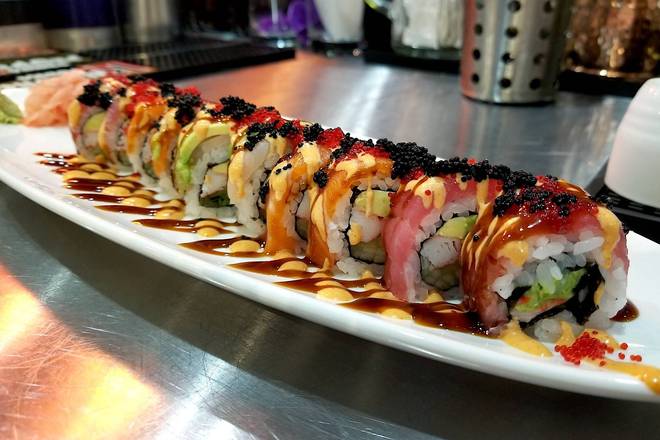 Order Rainbow Roll 寿司卷 food online from Chin Chin Brookhaven store, Brookhaven on bringmethat.com