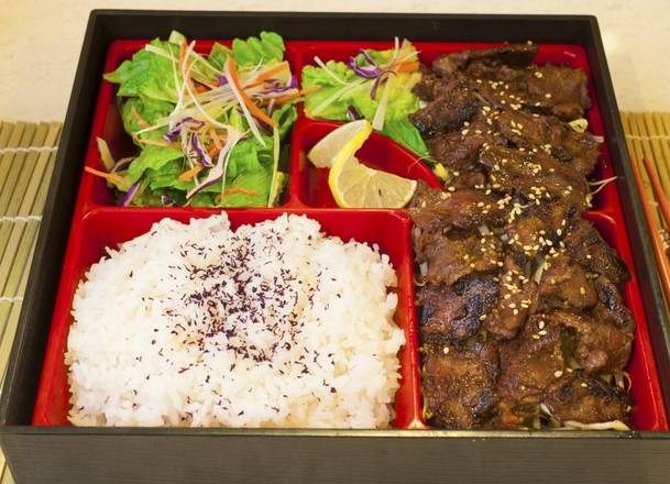 Order 1. Grilled Beef Bento food online from Bento Ya store, Los Angeles on bringmethat.com