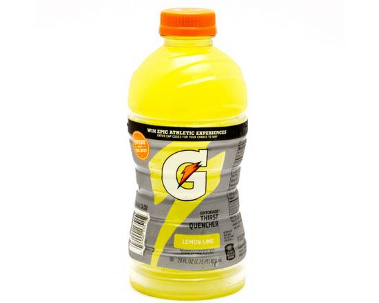 Order Gatorade Lemon Lime (28 oz) food online from Checkout Food Stores #47 store, Houston on bringmethat.com