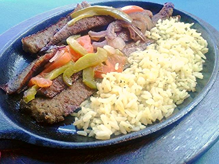 Order Gyros Skillet (Fajita style) food online from Atheneos Greek Village Cafe store, Mesquite on bringmethat.com