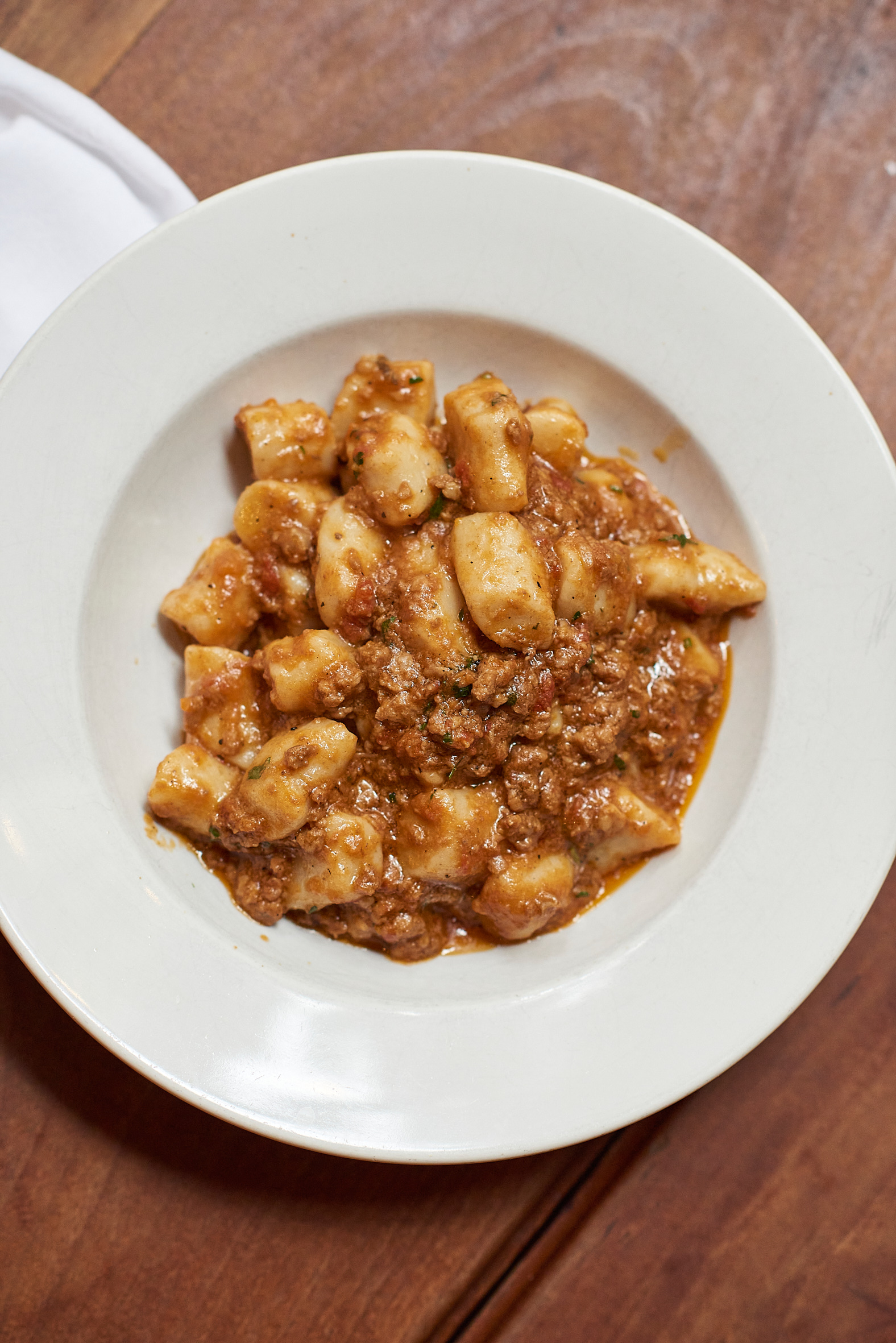 Order Gnocchi al Ragu di Manzo e Maiale food online from Mercato store, New York on bringmethat.com