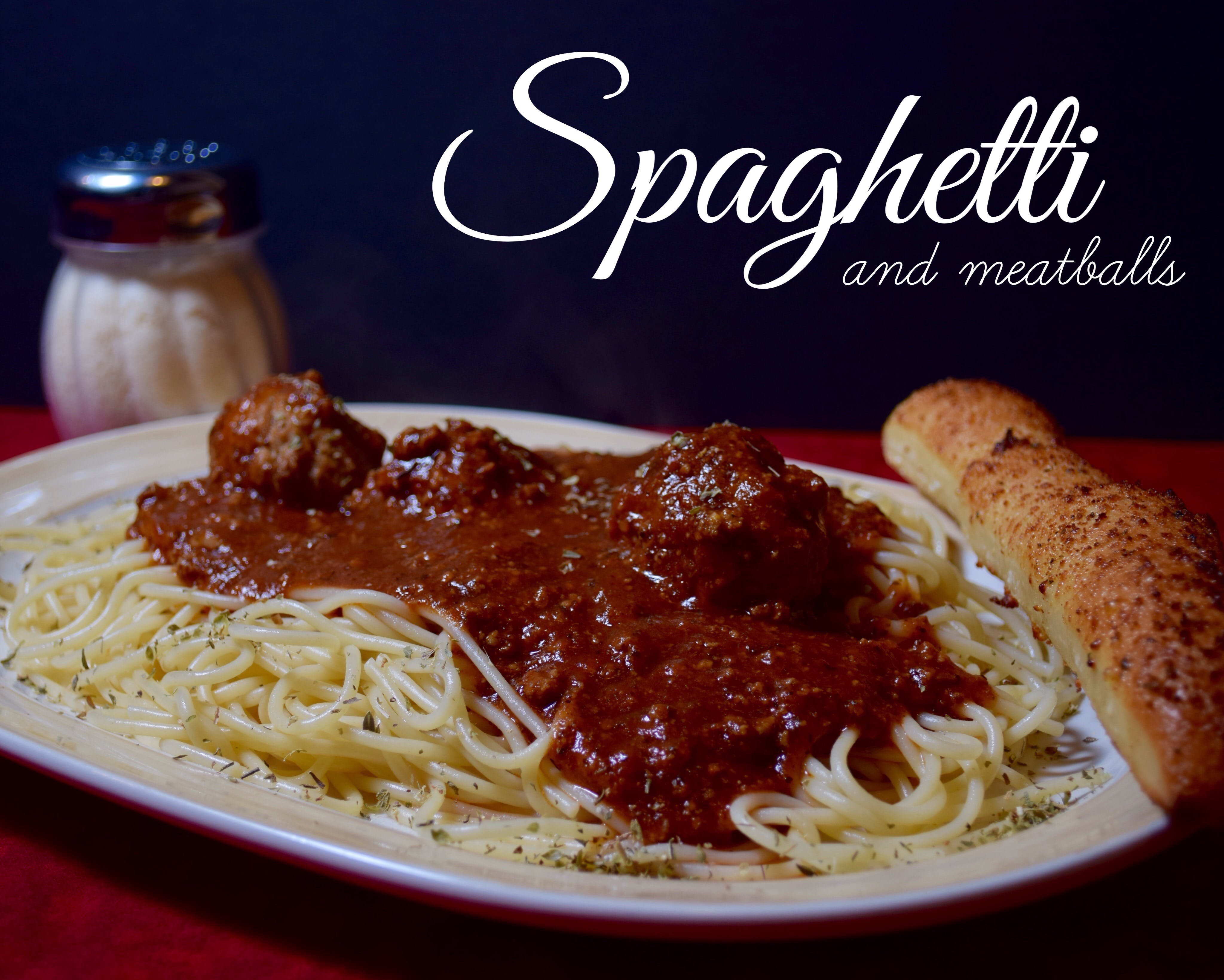 Order Spaghetti with Meat Sauce - Dinner food online from Pizza King store, Chatsworth on bringmethat.com