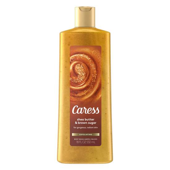 Order Caress Shea Butter & Brown Sugar Exfoliating Body Wash, 18 OZ food online from CVS store, INGLEWOOD on bringmethat.com