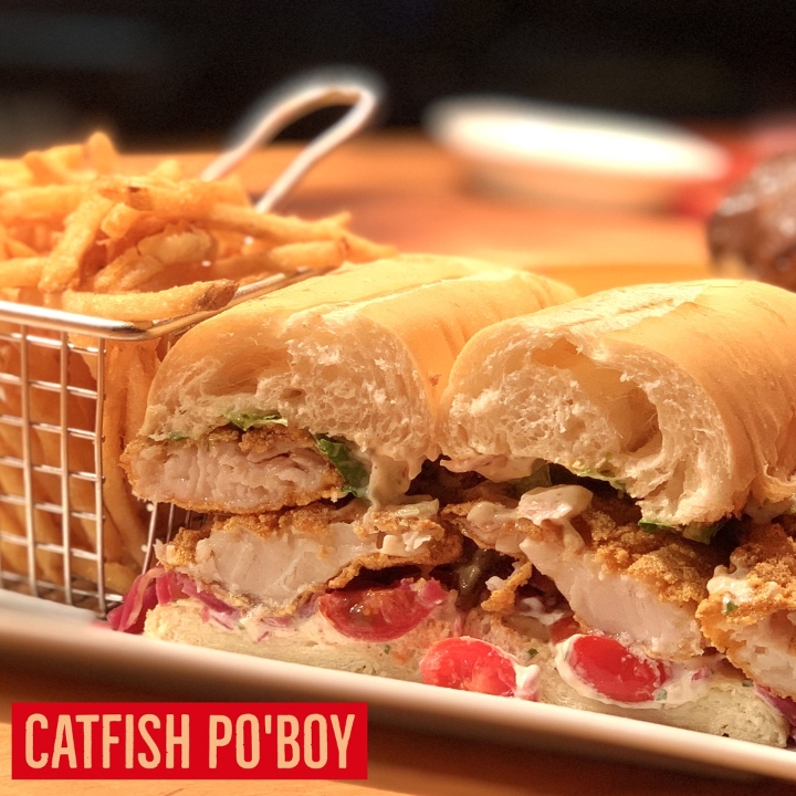 Order Catfish Po'Boy TG food online from South Restaurant And Jazz Club store, Philadelphia on bringmethat.com
