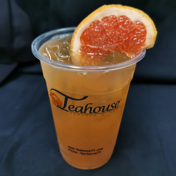 Order Fresh Grapefruit Green Tea food online from The Teahouse store, Houston on bringmethat.com