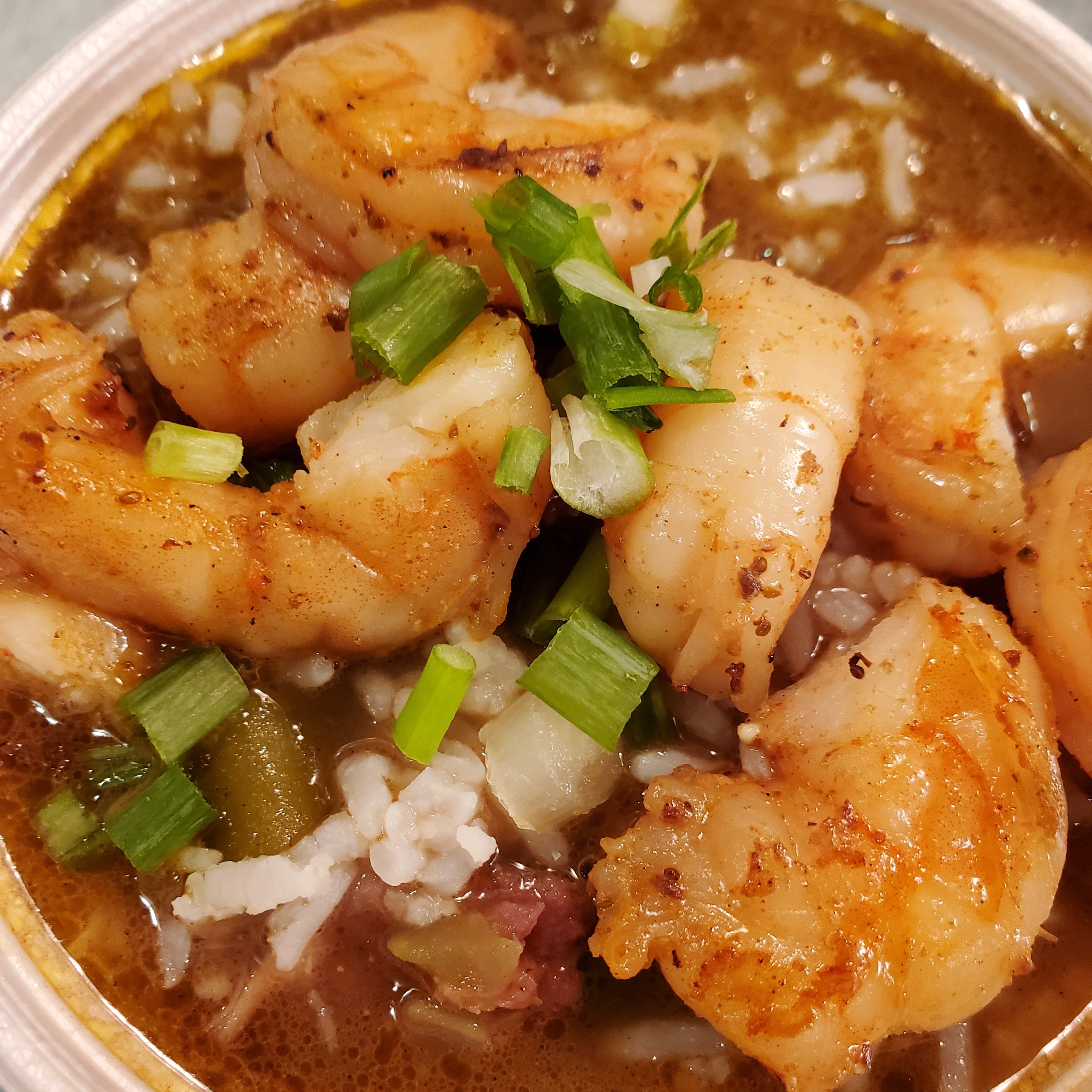 Order Gumbo- 16 oz food online from Southern Kitchen store, Kansas City on bringmethat.com