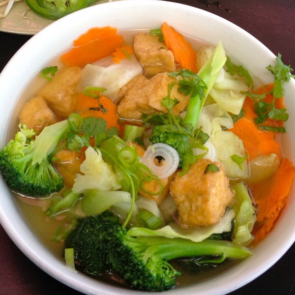 Order Vegetables and Tofu Noodle Soup food online from Pho Saigon Star store, San Diego on bringmethat.com