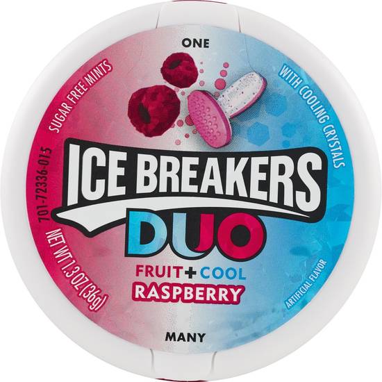 Order Ice Breakers Duo Fruit + Cool Raspberry Sugar Free Mints food online from CVS store, Tulsa on bringmethat.com