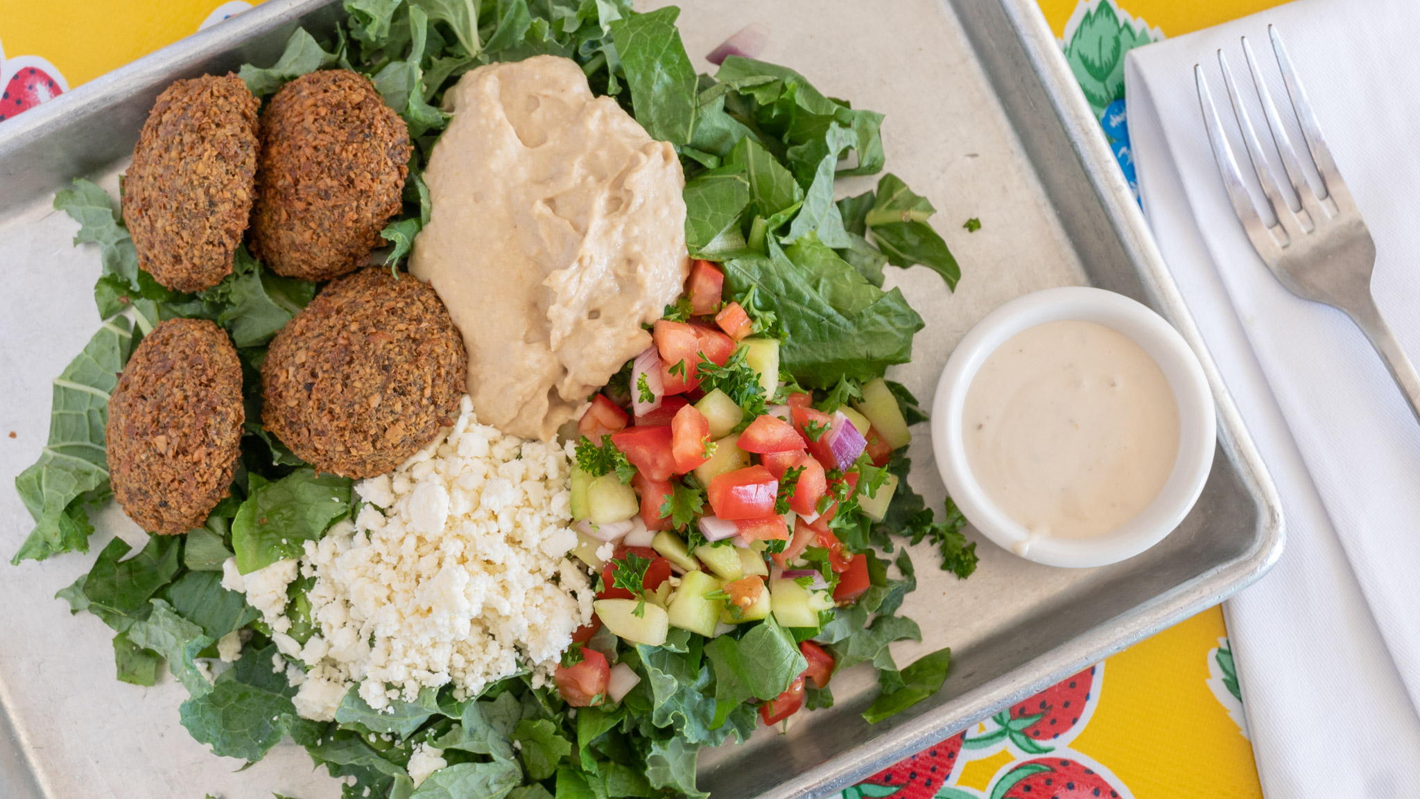 Order Falafel Salad food online from The Acai And Smoothie Girl store, Beverly Hills on bringmethat.com