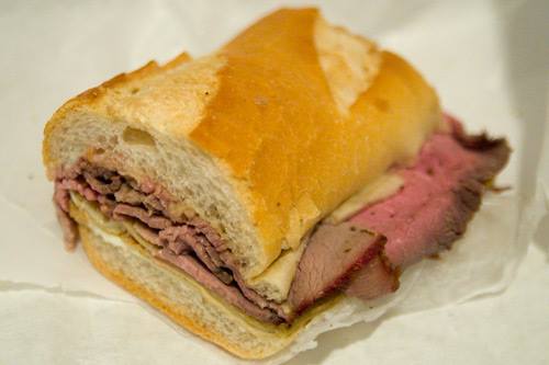Order Roast Beef Sandwich food online from Cecil Whittaker's Pizzeria store, St. Louis on bringmethat.com