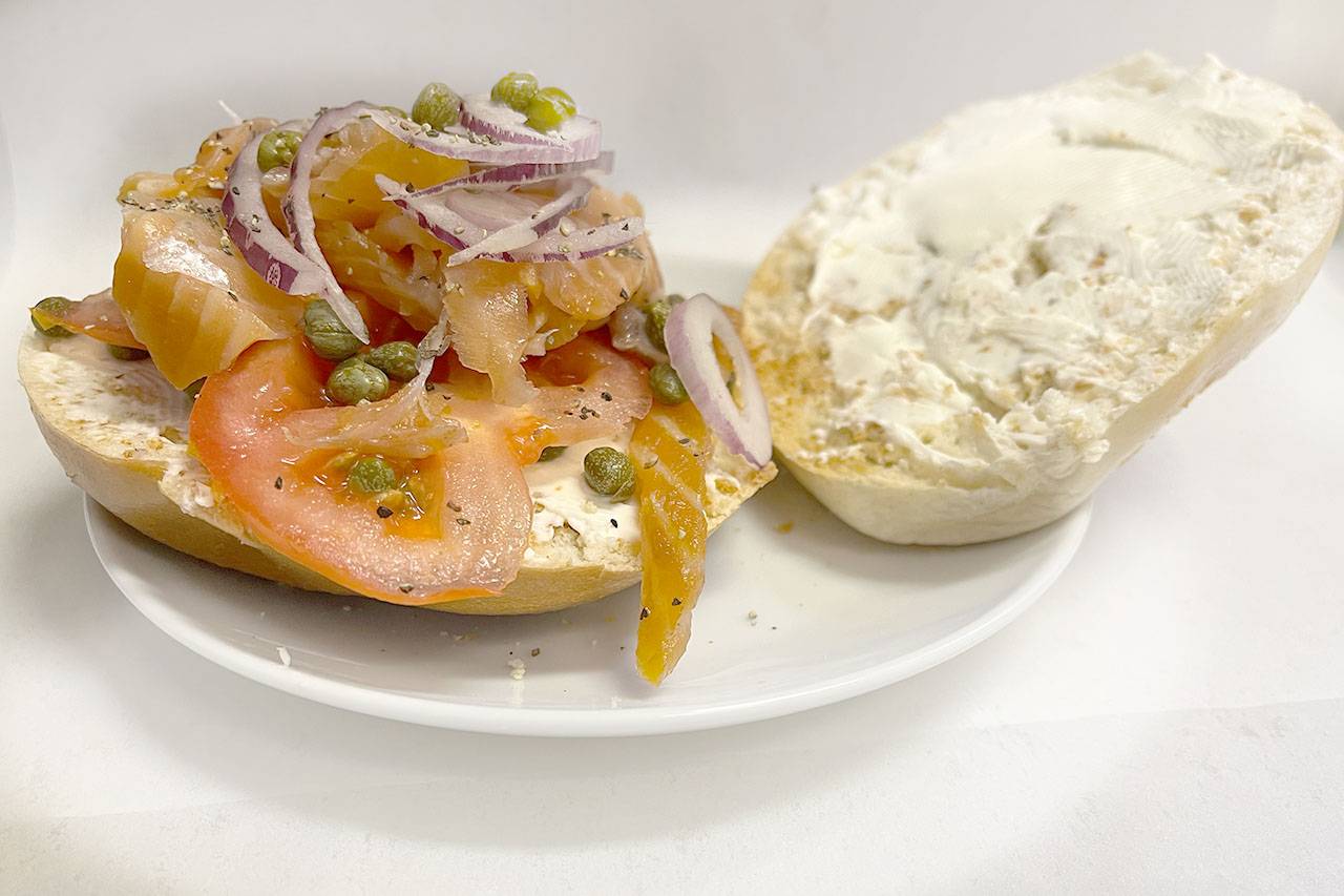 Order Bagels and Lox food online from Wholly Grounds store, Dayton on bringmethat.com