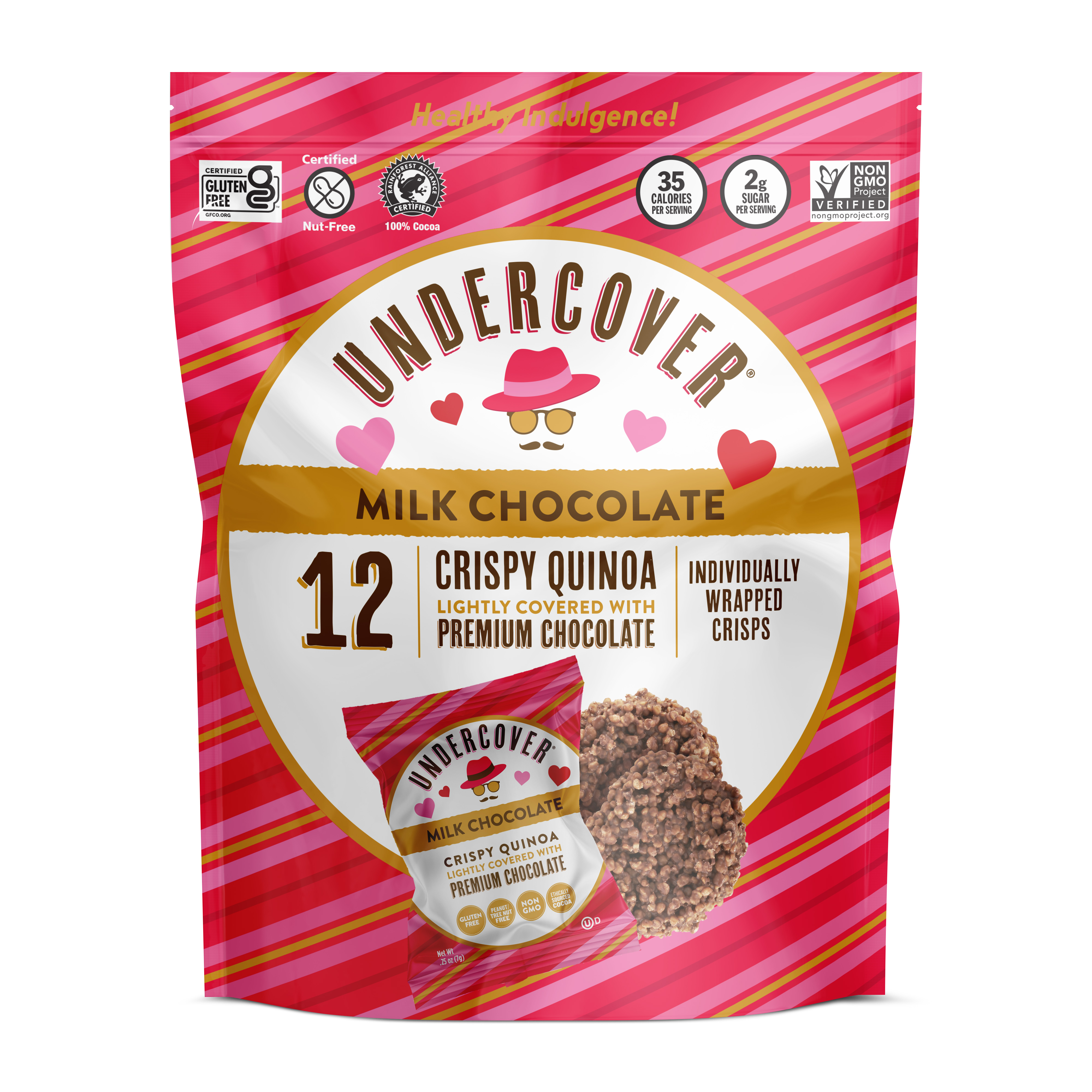 Order Undercover Snacks Crispy Quinoa, Valentine's Day - 12 ct food online from Rite Aid store, MILLER PLACE on bringmethat.com