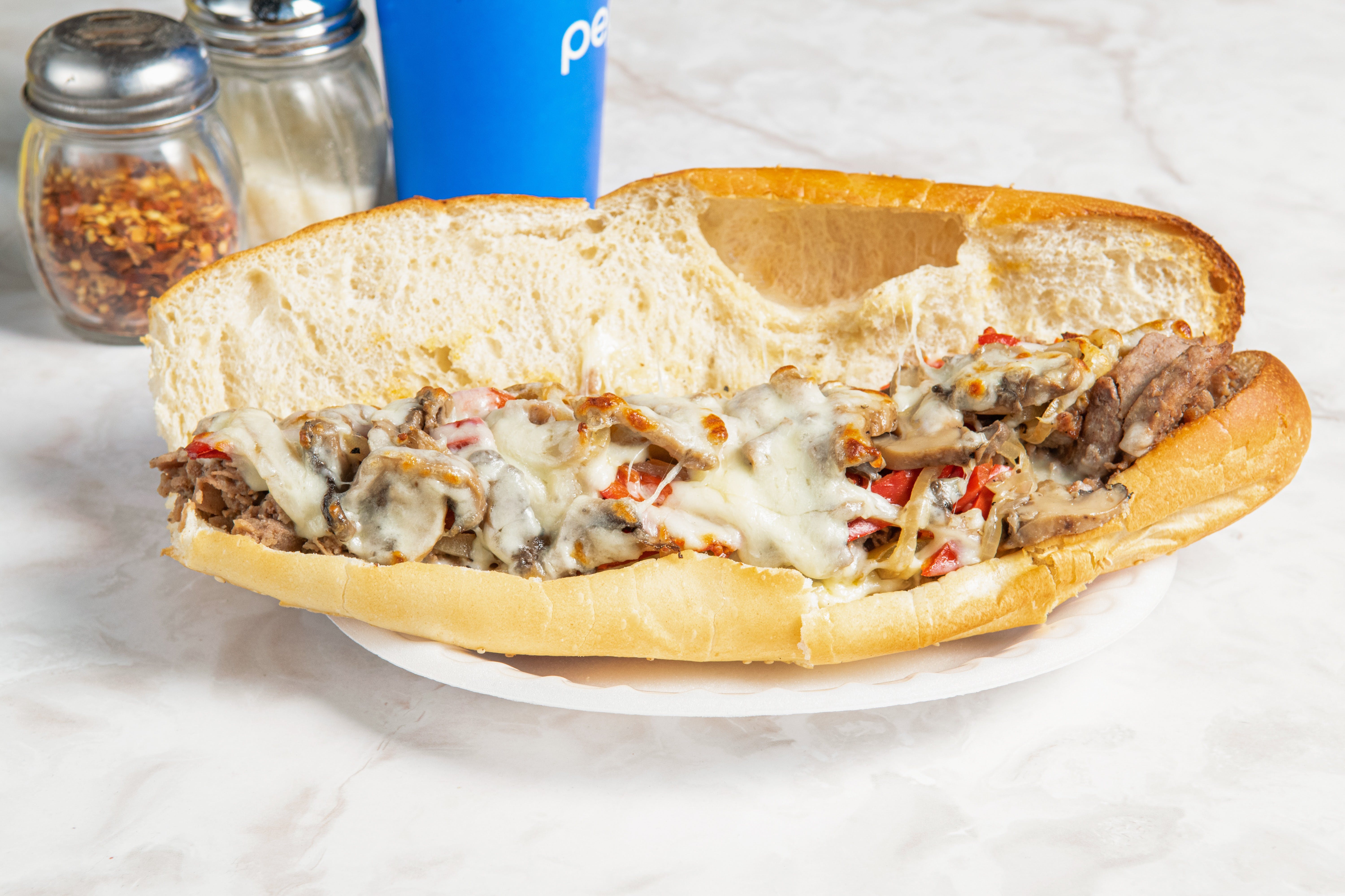 Order Steak Sub - Mini food online from Palermo Subs & Pizza store, Rochester on bringmethat.com
