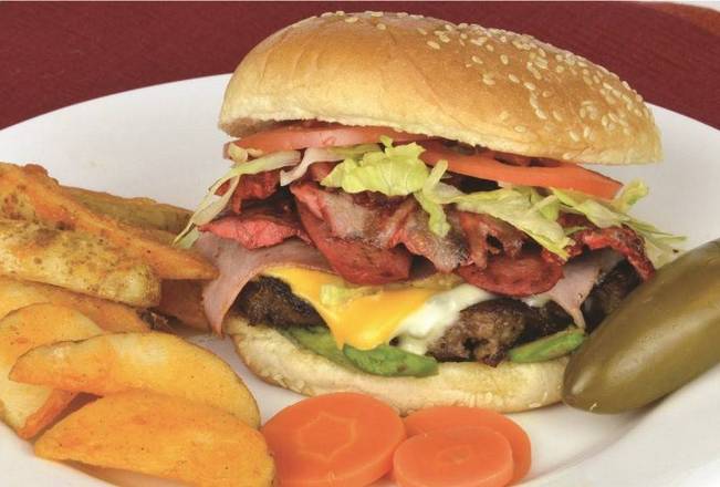 Order trompo burger food online from Fito's store, Dallas on bringmethat.com