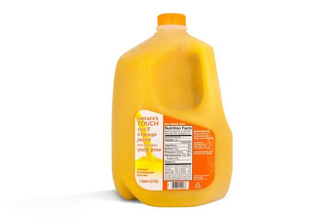 Order Nature's Touch Orange Juice, Gallon food online from KWIK TRIP #580 store, Mount Pleasant on bringmethat.com