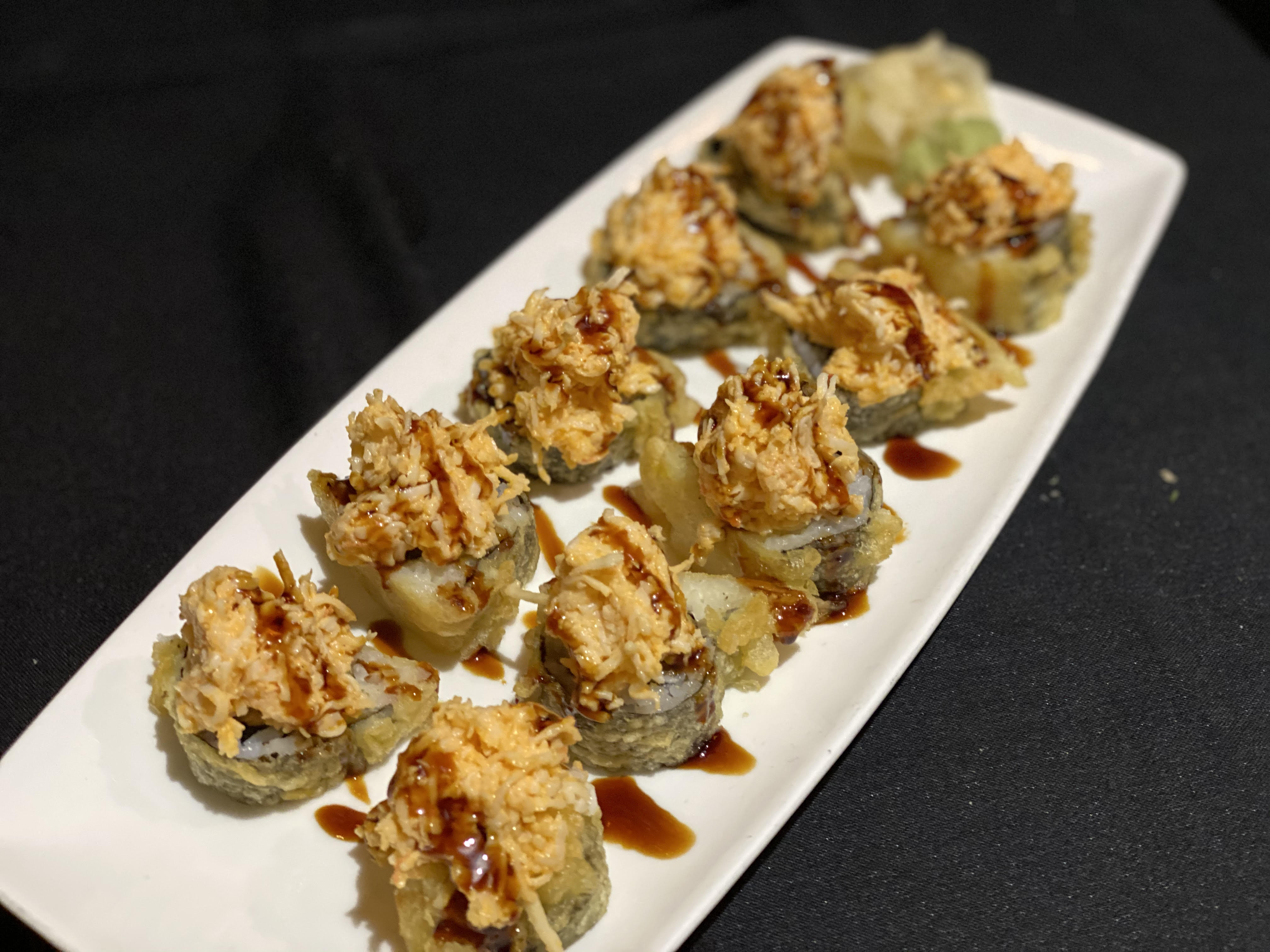 Order Classified Crunchy Crab Roll food online from Sushi Confidential store, Campbell on bringmethat.com
