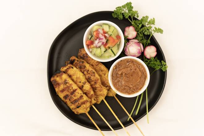 Order Chicken Satay food online from Riceberry Thai Kitchen store, Upland on bringmethat.com