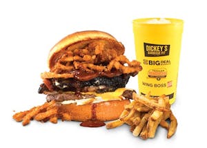 Order The Nunchuck Norris Cheeseburger Combo food online from Big Deal Burger store, Colorado Springs on bringmethat.com