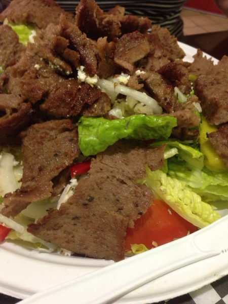 Order Gyros Salad food online from Larsa's Kitchen store, Elgin on bringmethat.com