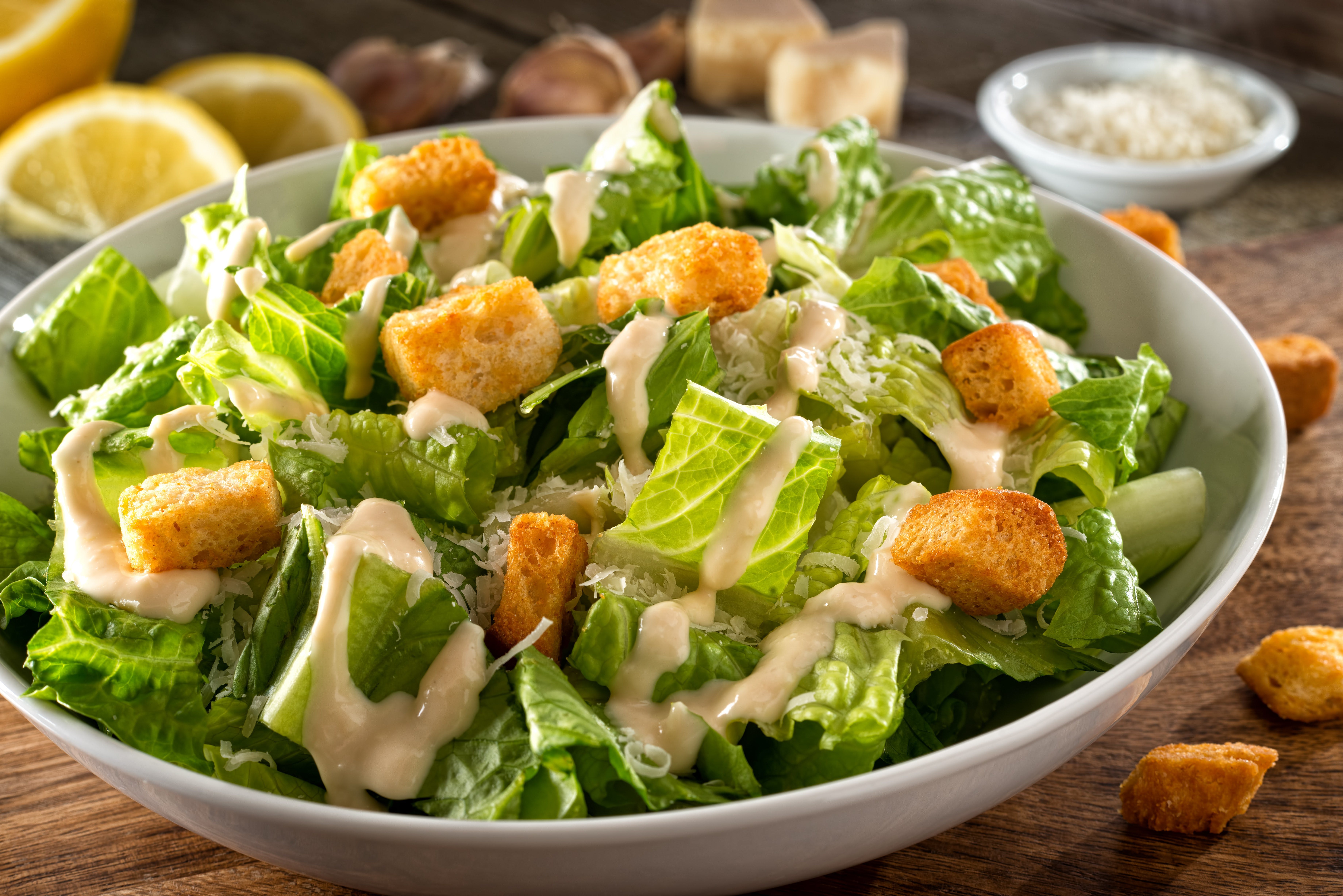 Order Chicken Caesar Salad - Small food online from Star Pizza store, Hamden on bringmethat.com