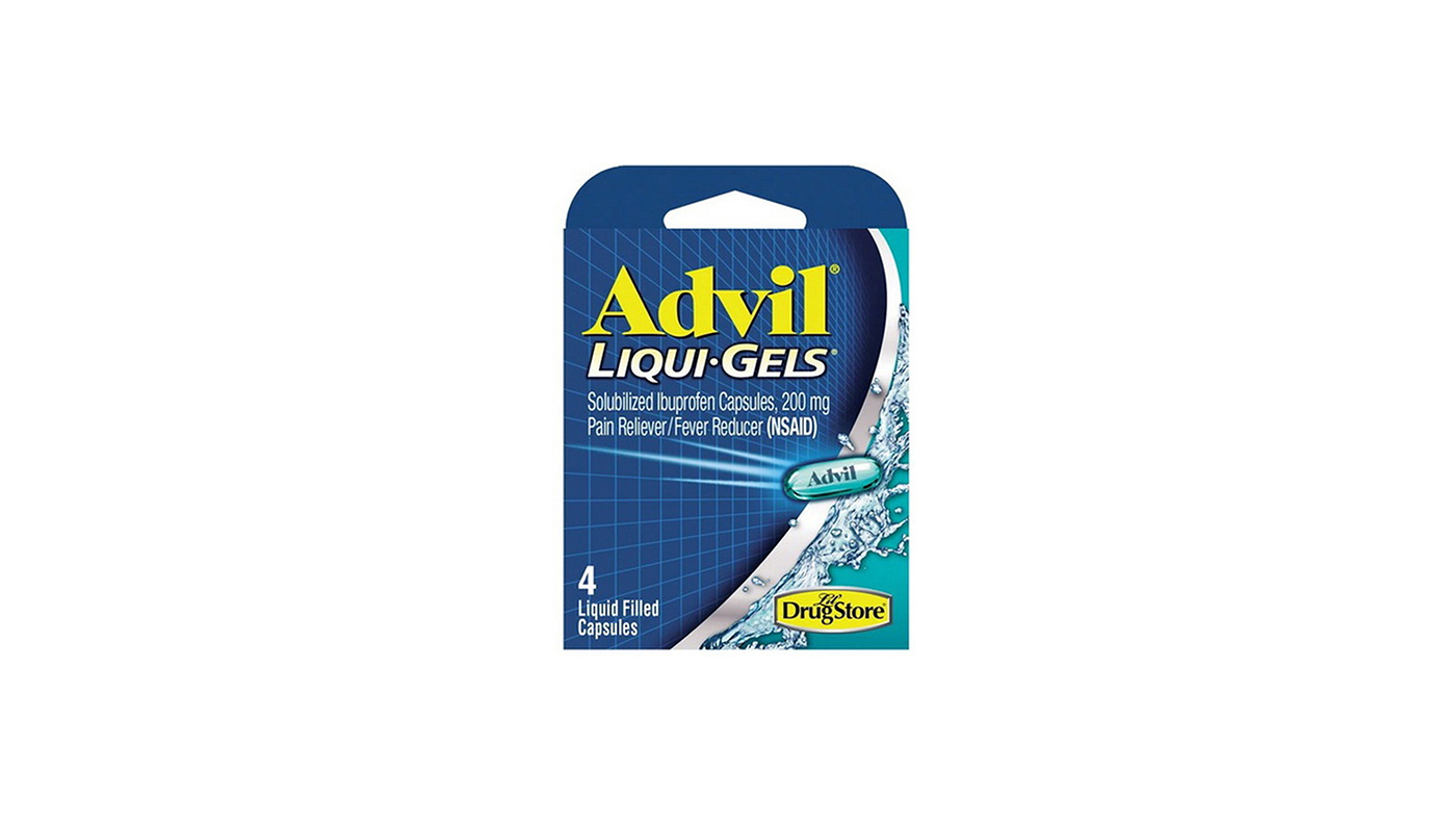 Order Advil Liquid Gels  4pc food online from Chevron Extramile store, Fountain Valley on bringmethat.com