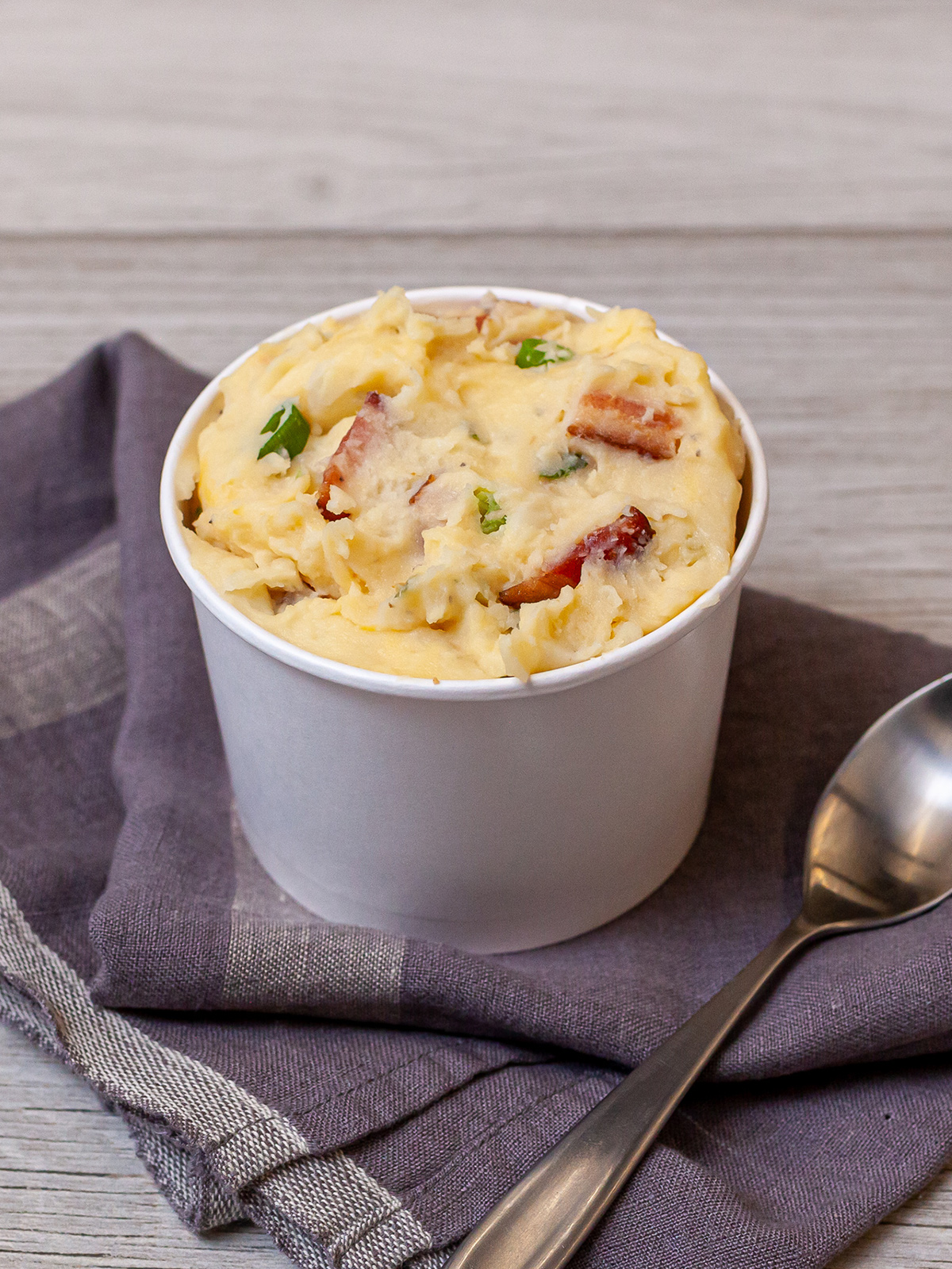 Order Loaded Mashed Potatoes food online from Rotisserie Roast store, Fort Worth on bringmethat.com