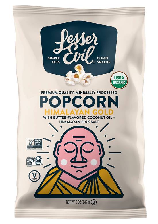 Order Lesser Evil Himalayan Gold Organic Popcorn, 5 OZ food online from CVS store, GROSSE POINTE on bringmethat.com