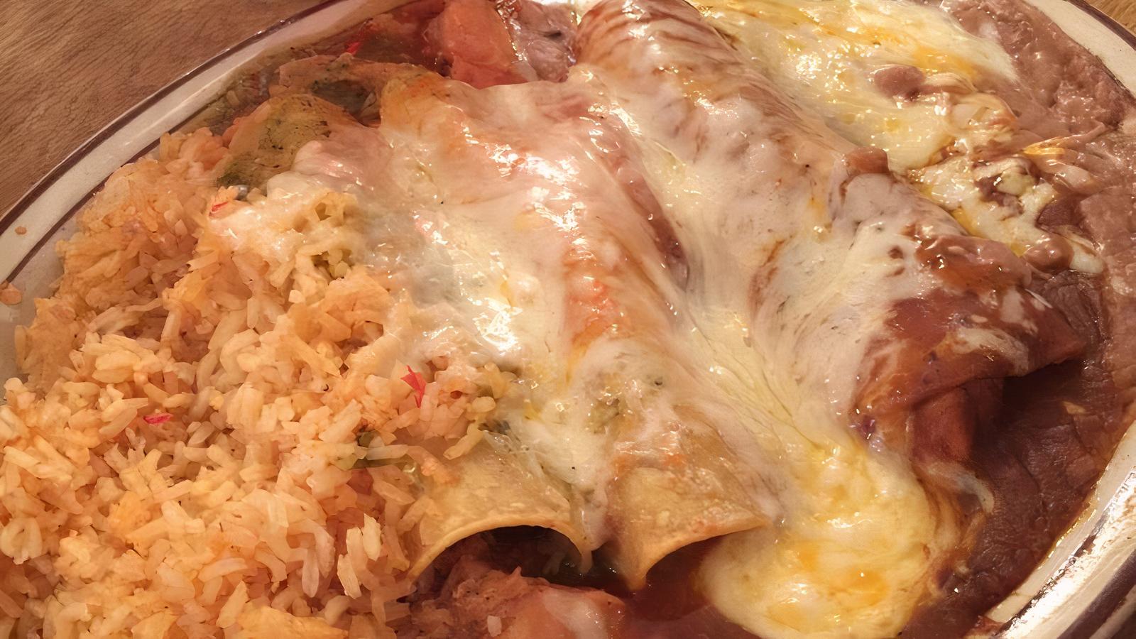 Order 2. Enchiladas (3) food online from Nuevo Acapulco store, Fairview Park on bringmethat.com