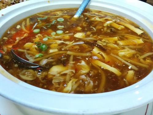 Order 18. Hot and Sour Soup food online from Suxian Asian store, Tucker on bringmethat.com