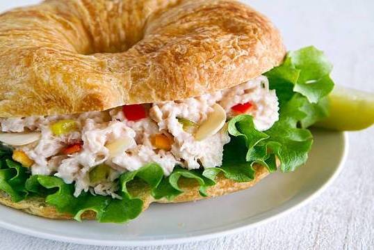 Order Chicken Salad Sandwich food online from BAGELS YOUR WAY store, Medford on bringmethat.com