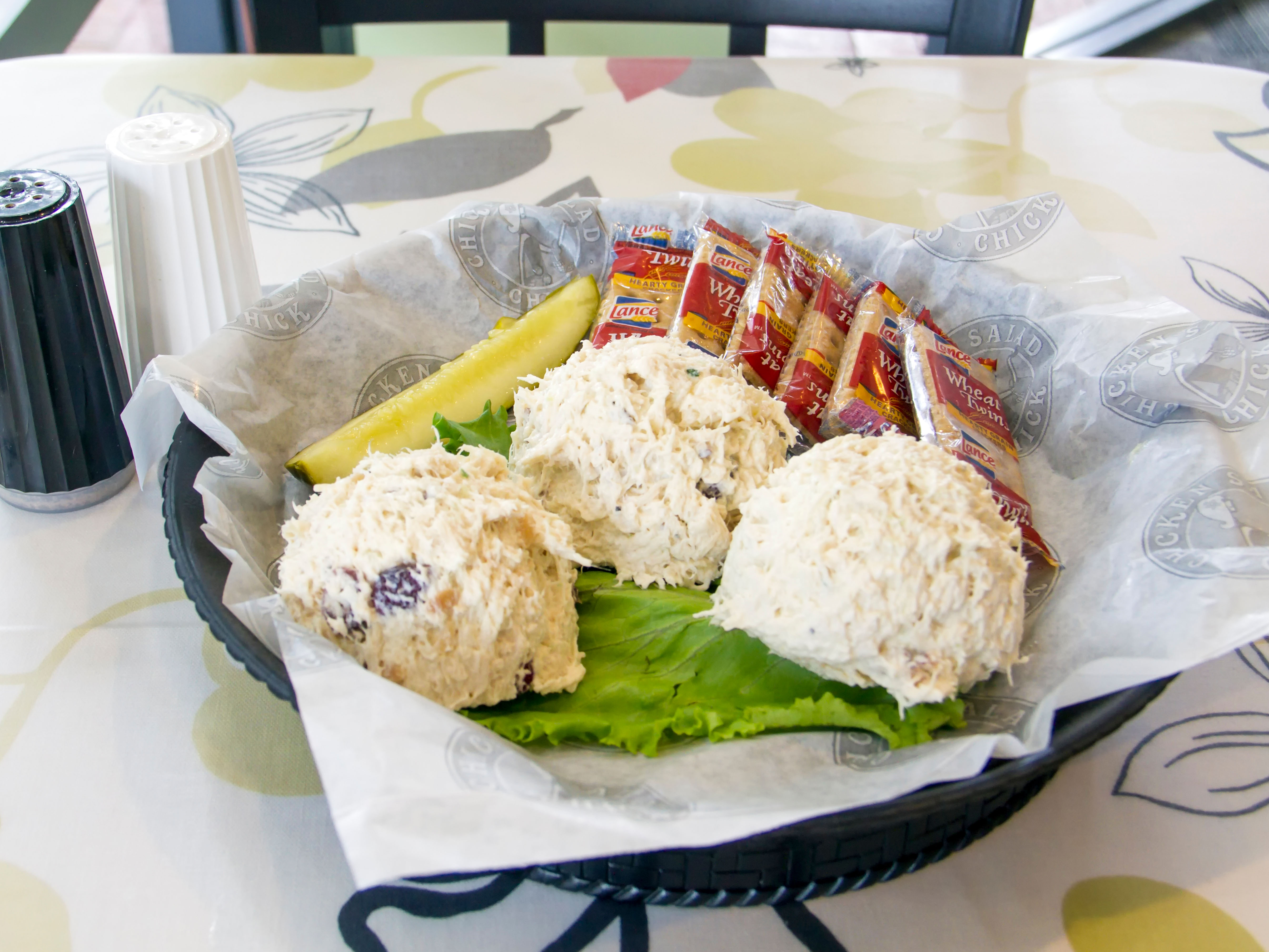 Order The Chick Trio Sandwich food online from Chicken Salad Chick store, D'Iberville on bringmethat.com