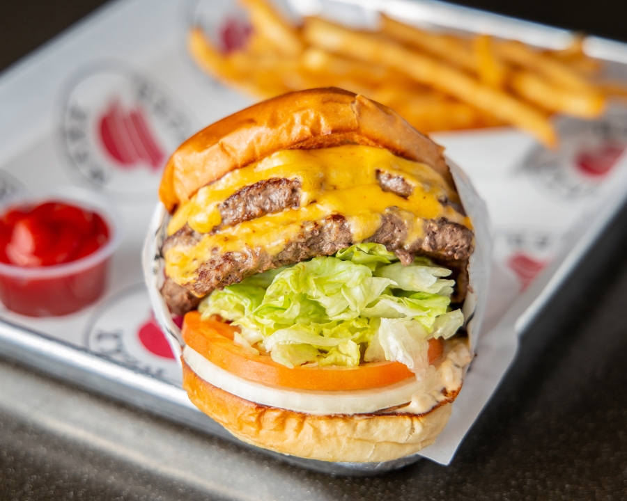 Order 1/3 Lb Double Cheeseburger food online from Nexx Burger store, Downey on bringmethat.com