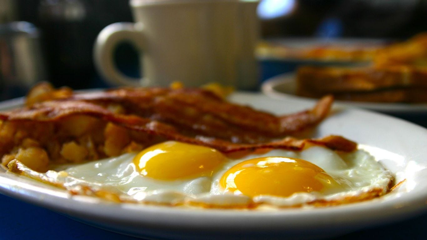 Order Bacon and Eggs food online from Neal Coffee Shop store, San Mateo on bringmethat.com