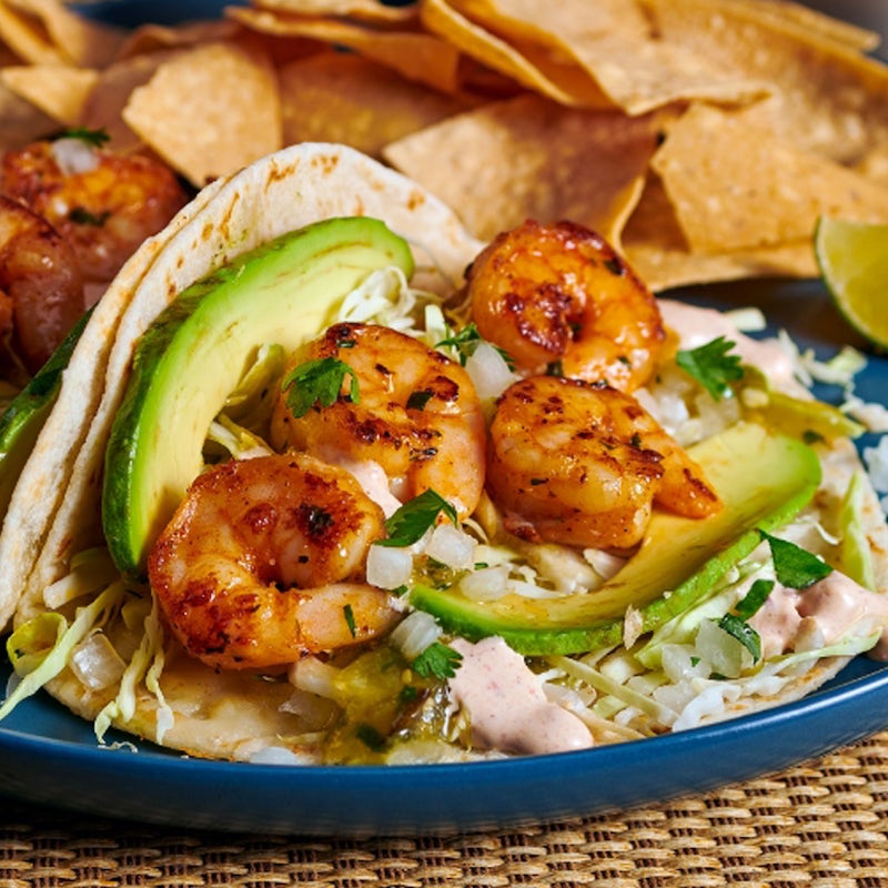 Order Salsa Verde Grilled Shrimp Taco (a la carte) food online from Rubio's Fresh Mexican Grill store, Adelanto on bringmethat.com