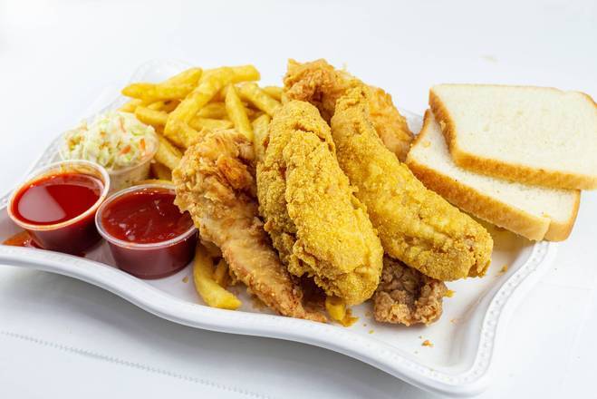 Order Chicken Tenders (2 pcs) and Perch (2 pcs) food online from Jj Fish & Chicken store, Bellwood on bringmethat.com