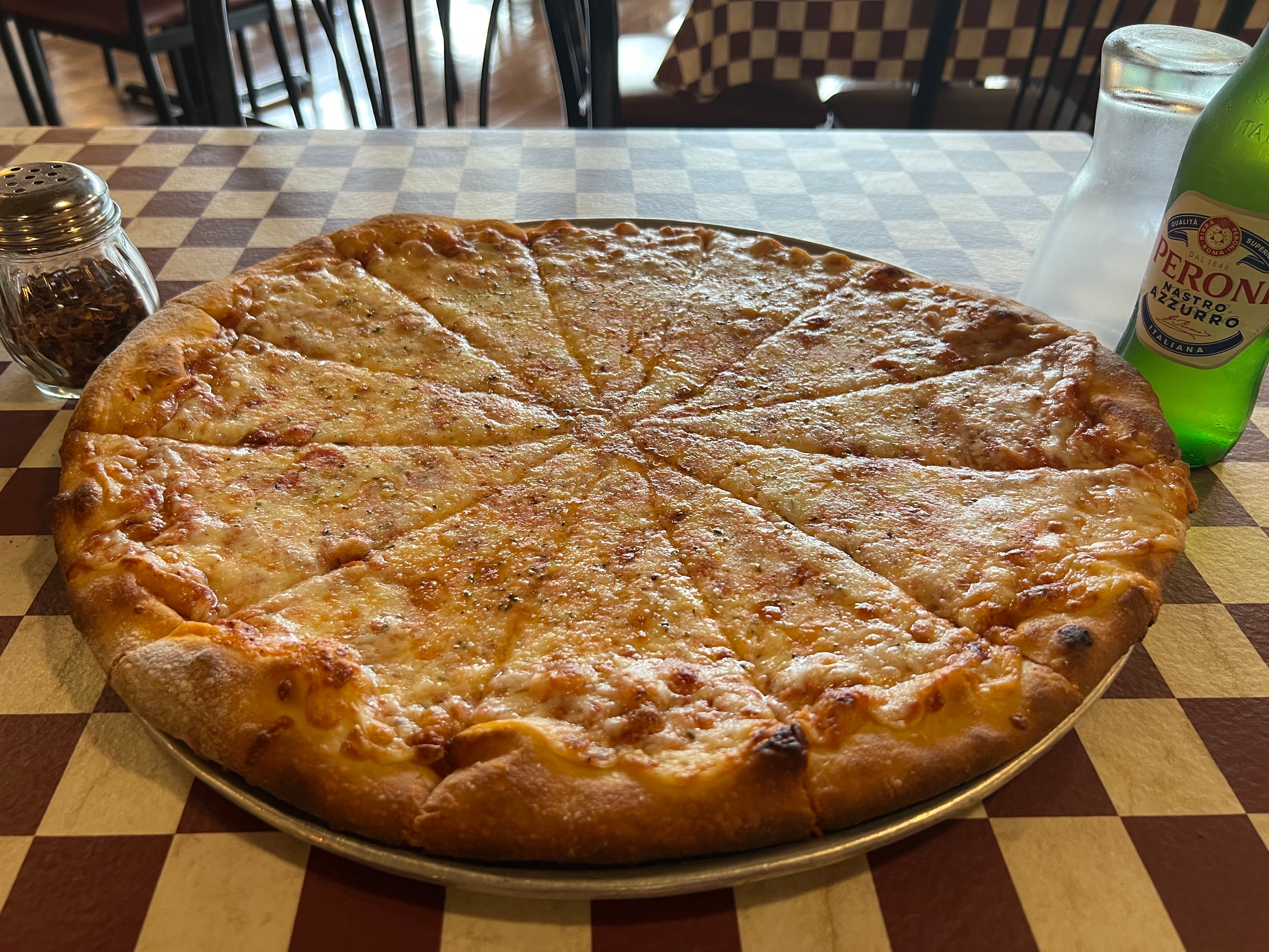 Order Cheese Pizza - Small 12'' food online from Village Pizza Restaurant store, Orinda on bringmethat.com