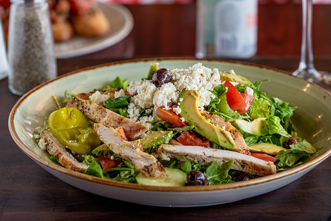 Order Chicken Avocado Salad food online from Russo Pizza store, Kingwood on bringmethat.com