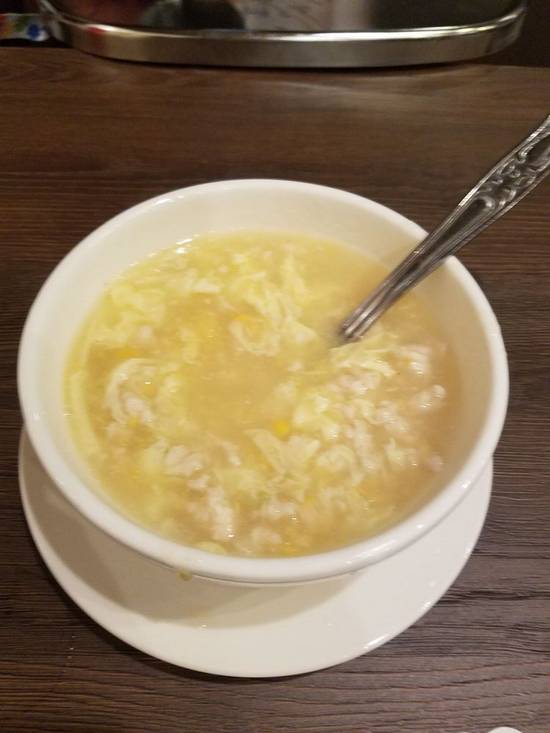 Order Chicken Corn Soup food online from China village Restaurant store, Santa Rosa on bringmethat.com