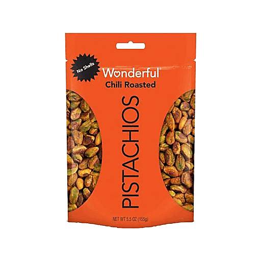Order Wonderful Pistachios Chili Roasted (5.5 OZ) 130439 food online from BevMo! store, Greenbrae on bringmethat.com
