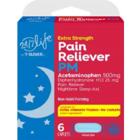 Order 24/7 Life Acetaminophen PM 6 Count food online from 7-Eleven store, Los Angeles on bringmethat.com